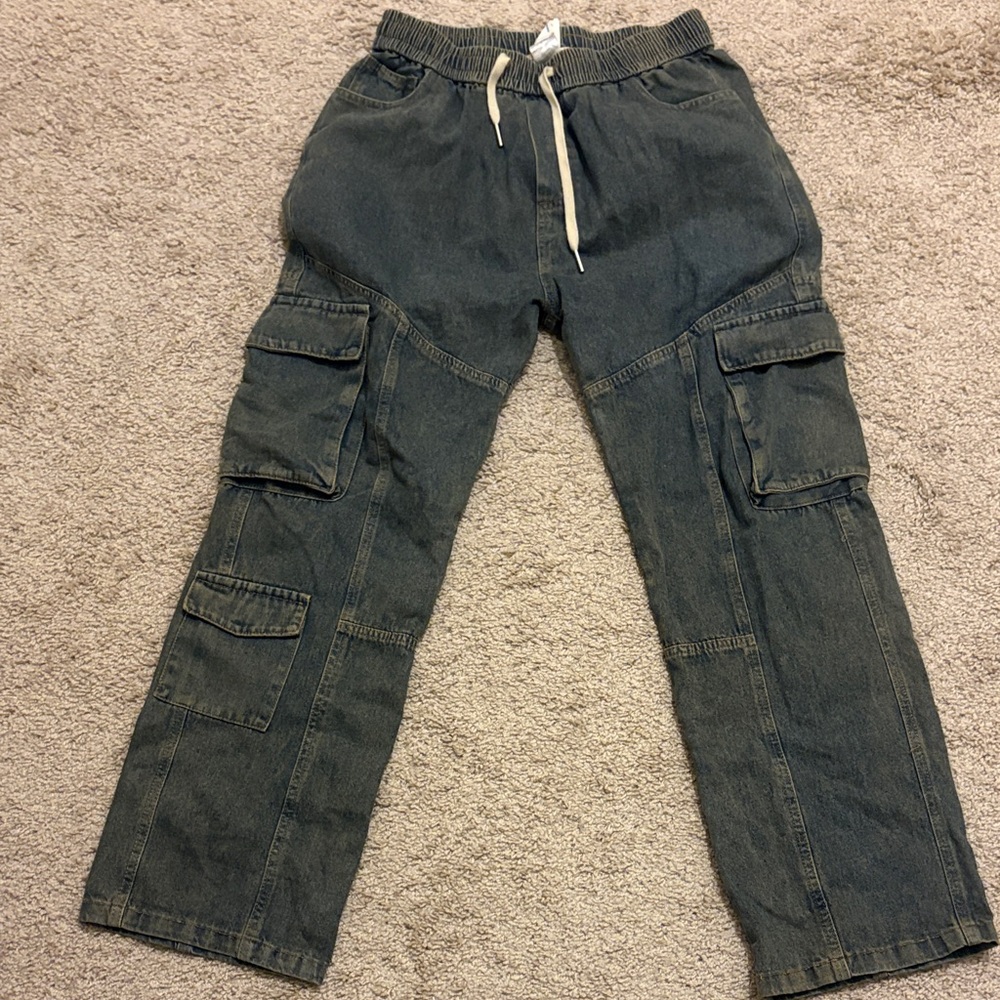 Casual Cargo Pants in Dark Gray